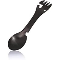 Cuchara De Tenedor Al Aire Libre- Botella De Cuchillo Multifuncional Abrelatas De Camping Cubiertos De Acero Inoxidable…